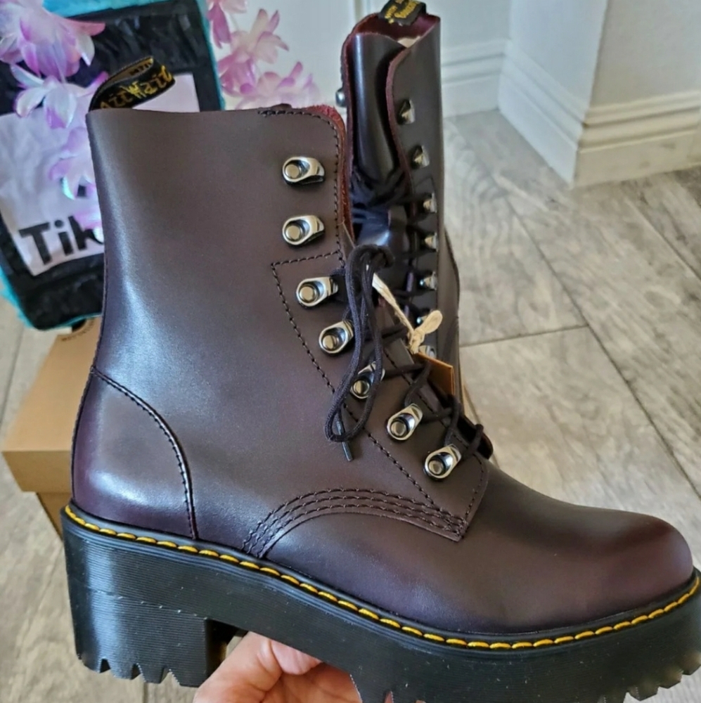 Dr Martens Chunky Oxblood platform boot sz 9